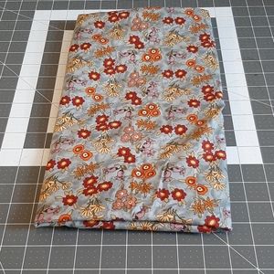 1.5 yards grey floral fabric